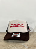 1st Rodeo Snapback Hat in Brown