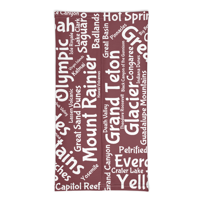 62 National Park Neck Gaiter - Wine