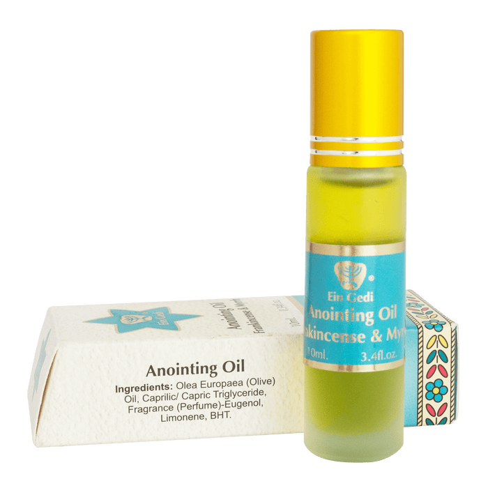 Anointing Oil Frankincense & Myrrh Blessing form Jerusalem by Ein Gedi Holy Land 10 ml