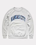 Ash Grey & Navy Kansas City Arch Vintage Crewneck Sweatshirt