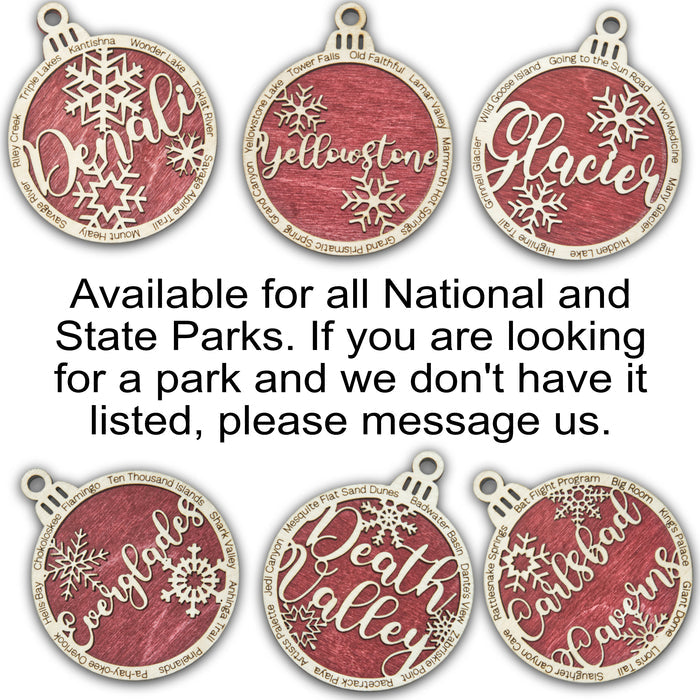 Badlands National Park Christmas Ornament - Round