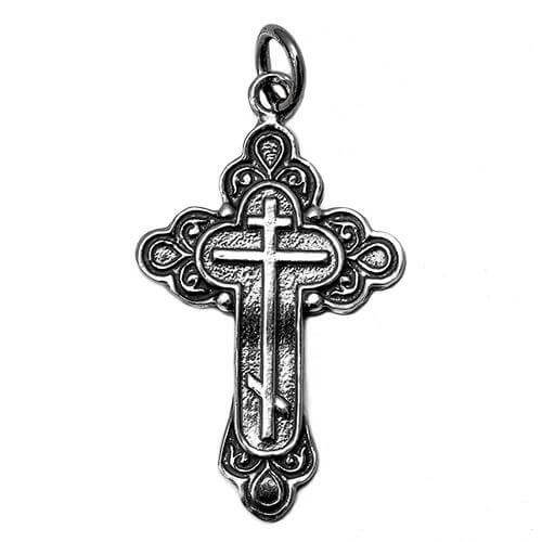 Body Cross Silver 925 Pendant Necklace from Jerusalem 3 cm(1.25") - Holy Land Store