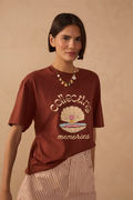 Brown Memories Short Sleeve Cotton T-Shirt_1