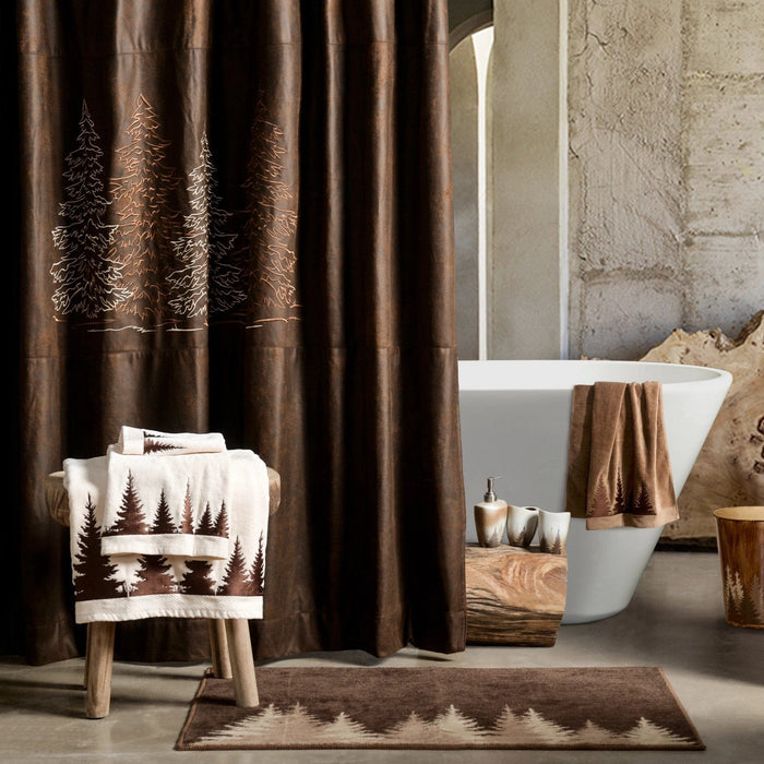 Clearwater Pines Chocolate Kitchen/Bath Rug Rug