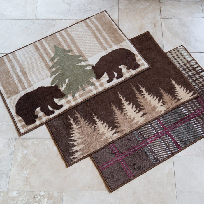 Clearwater Pines Chocolate Kitchen/Bath Rug Rug