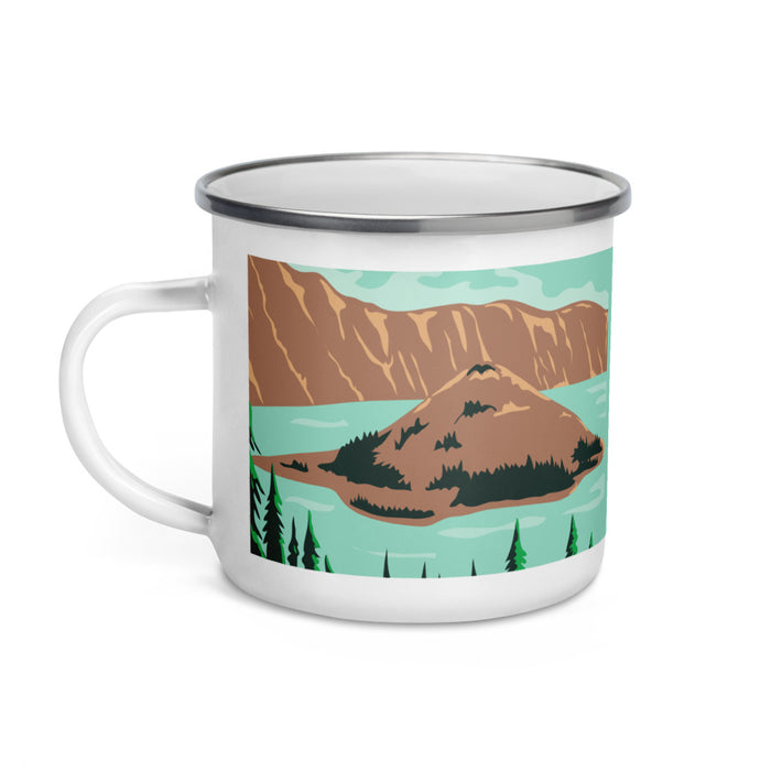 Crater Lake Enamel Mug
