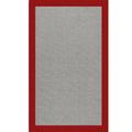 Creative Concepts-Plat Sisal Canvas Jockey Red Indoor/Outdoor Bordere Rectangle image