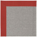 Creative Concepts-Plat Sisal Dupione Crimson Indoor/Outdoor Bordere Rectangle Corner image