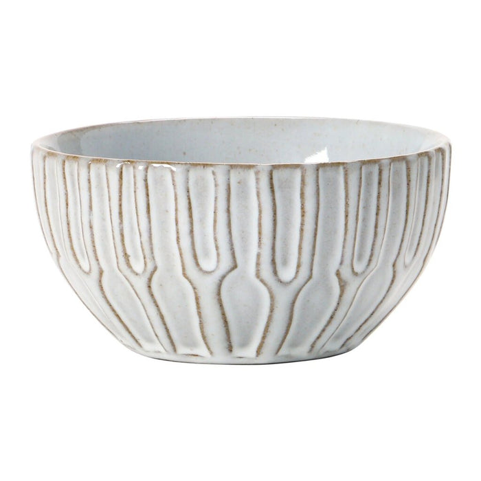 Debossed Stoneware Bowl, Style 4