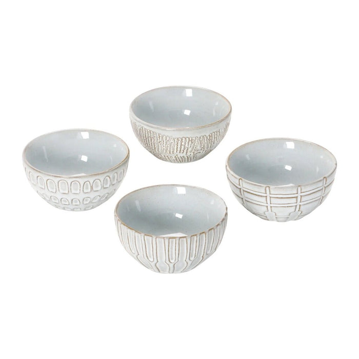 Debossed Stoneware Bowl, Style 4