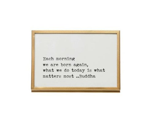 "Each Morning" Frame with Easel, 4 x 6