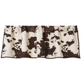 Elsa Quilted Kitchen Valance w/ Cowhide Print Valance