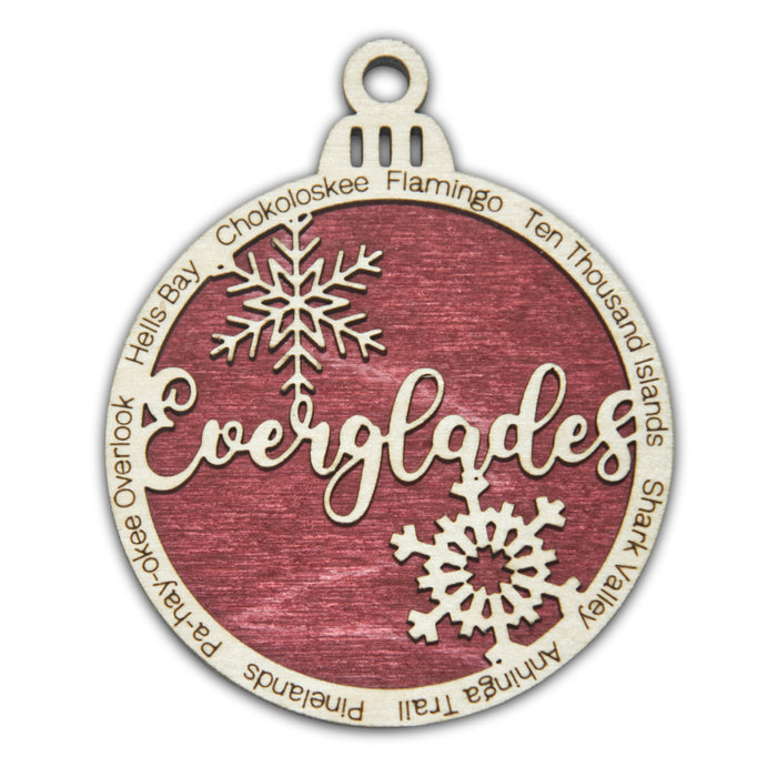 Everglades National Park Christmas Ornament - Round