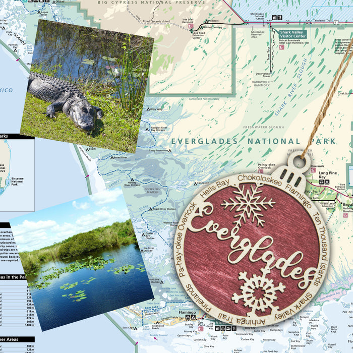 Everglades National Park Christmas Ornament - Round
