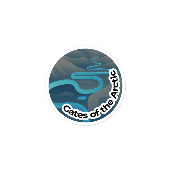 Gates of the Arctic National Park Sticker | Gates of the Arctic Round Sticker