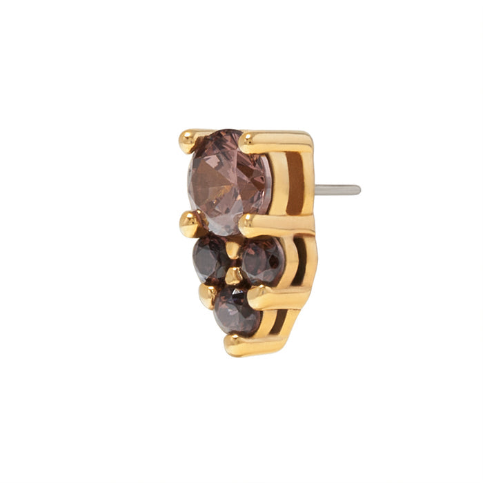 Gold Vermeil Divinity CZ Pin 18g/16g