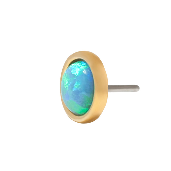 Gold Vermeil Faux Opal Pin 18g/16g