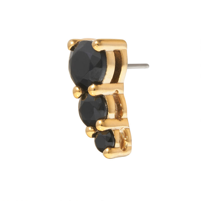 Gold Vermeil Majestic CZ Pin 18g/16g
