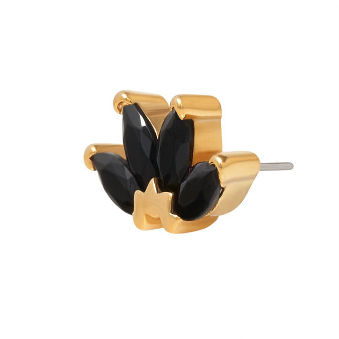 Gold Vermeil Quadruple Marquise CZ Pin 18g/16g