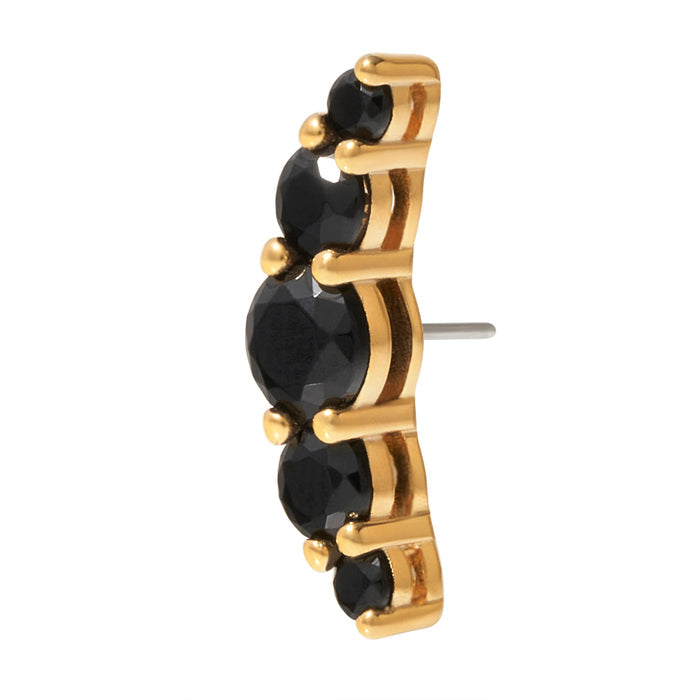 Gold Vermeil Serenity CZ Pin 18g/16g