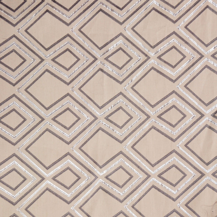 Gray and Silver - Aztec Collection Upholstery Fabric