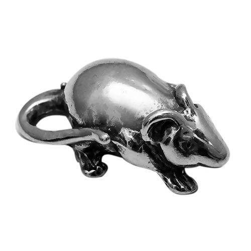 Handmade Money Amulet Small Silver Money Mouse Purse Talisman for Money and Luck