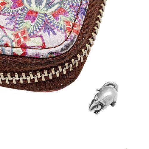 Handmade Money Amulet Small Silver Money Mouse Purse Talisman for Money and Luck