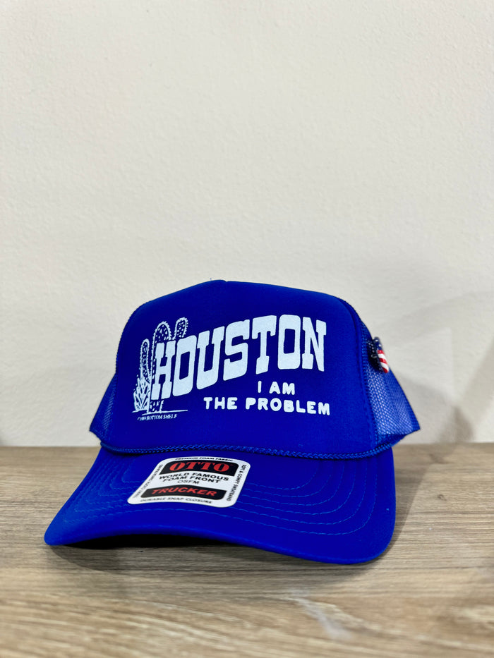 Houston Snapback Hat in Blue