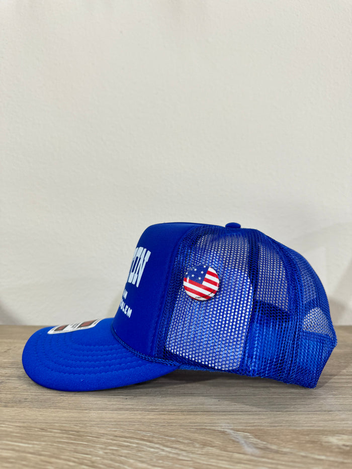 Houston Snapback Hat in Blue