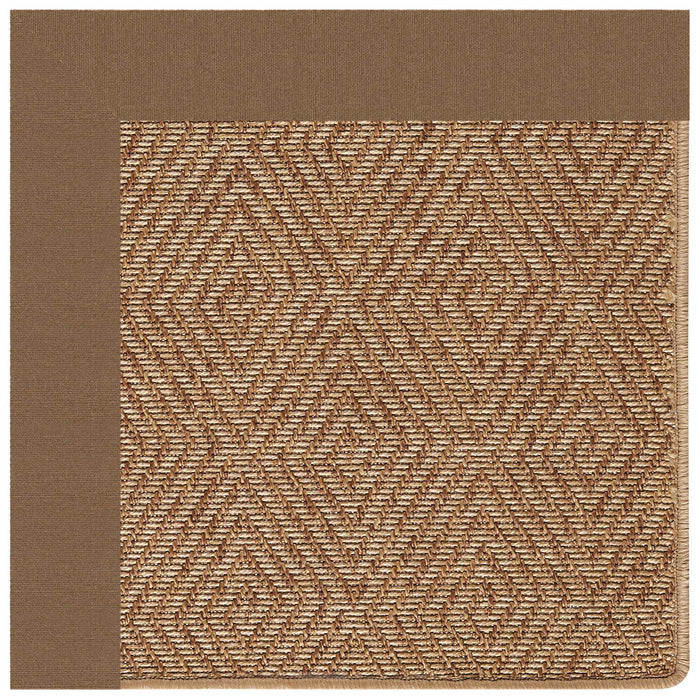 Islamorada-Diamond Canvas Cocoa Indoor/Outdoor Bordere Rectangle image