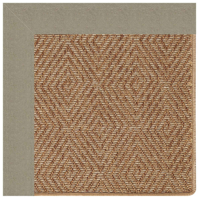 Islamorada-Diamond Canvas Taupe Indoor/Outdoor Bordere Rectangle image