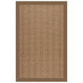 Islamorada-Herringbone Canvas Cocoa Indoor/Outdoor Bordere Rectangle image