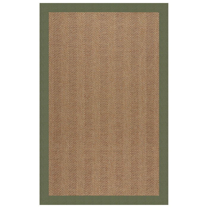 Islamorada-Herringbone Canvas Fern Indoor/Outdoor Bordere Rectangle image