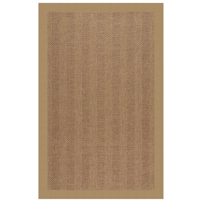 Islamorada-Herringbone Canvas Linen Indoor/Outdoor Bordere Rectangle image