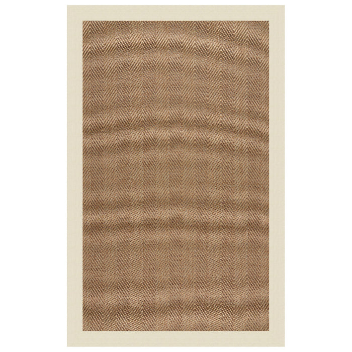 Islamorada-Herringbone Canvas Sand Indoor/Outdoor Bordere Rectangle image
