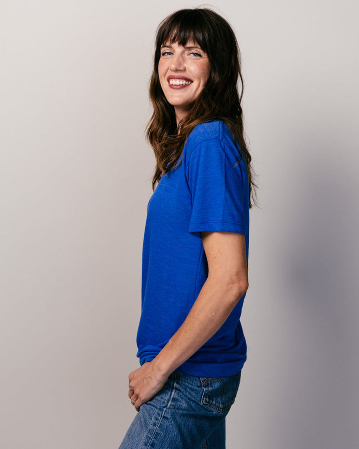 Royal Blue Unisex T-Shirt Side