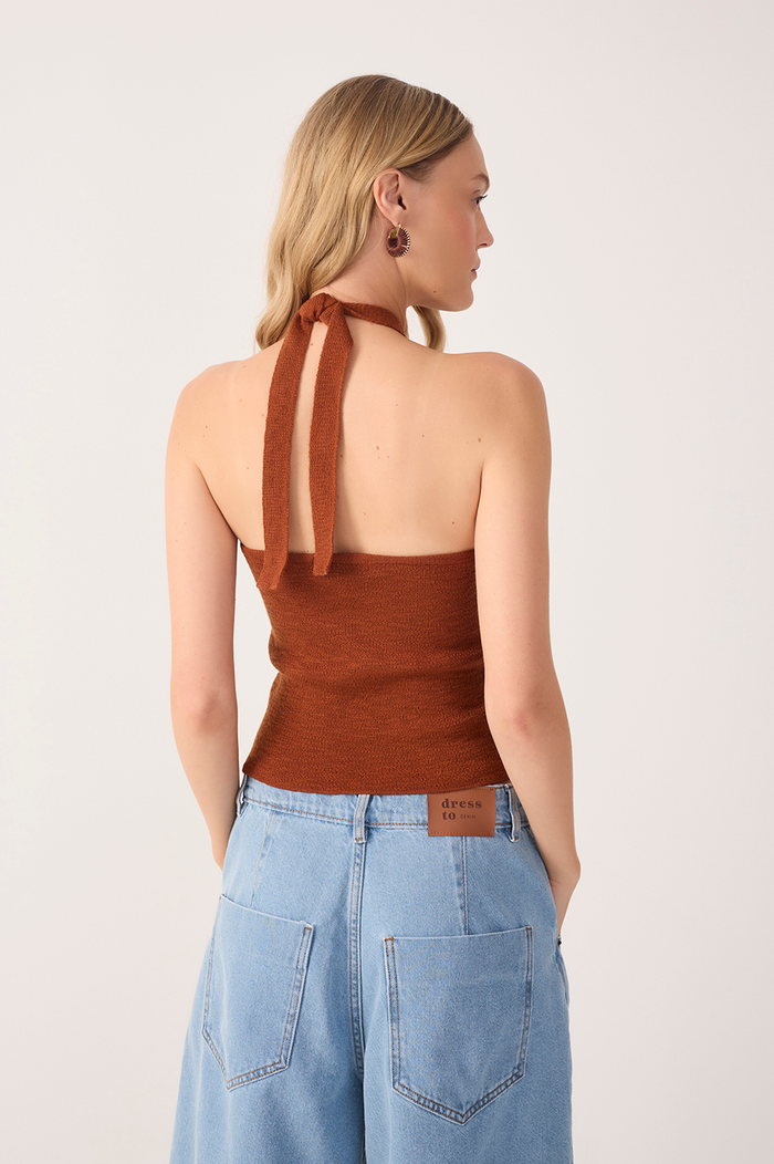 Knot Detail Knit Blouse_5