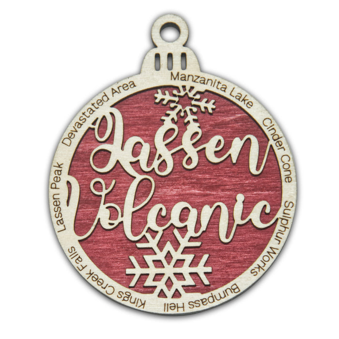 Lassen Volcanic National Park Christmas Ornament - Round