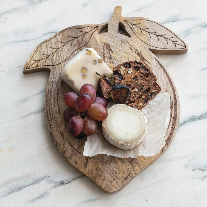 Lemon Shape Mango Wood Cheese Board