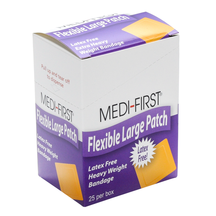 Medifirst Latex Free Extra Heavy Weight Cloth Patch Bandages 25/box