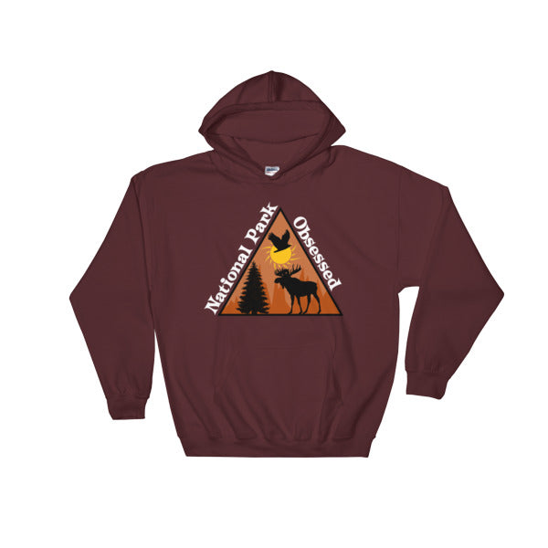 National Park Obsessed White Text Hooded Sweatshirt