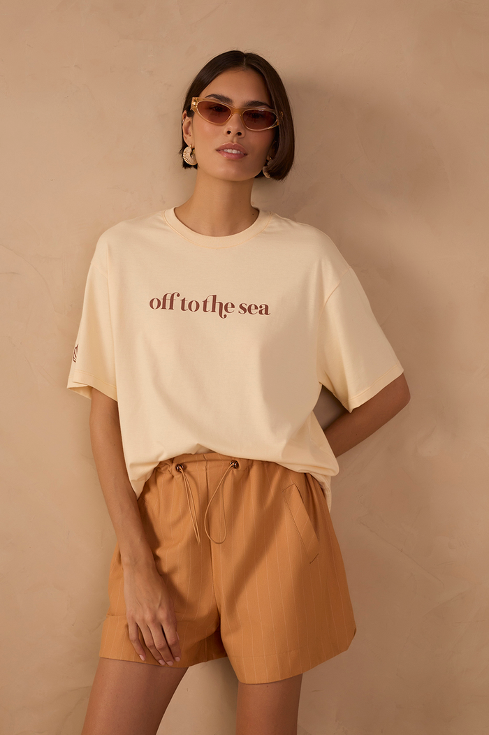 Off To The Sea Silk T-shirt_1