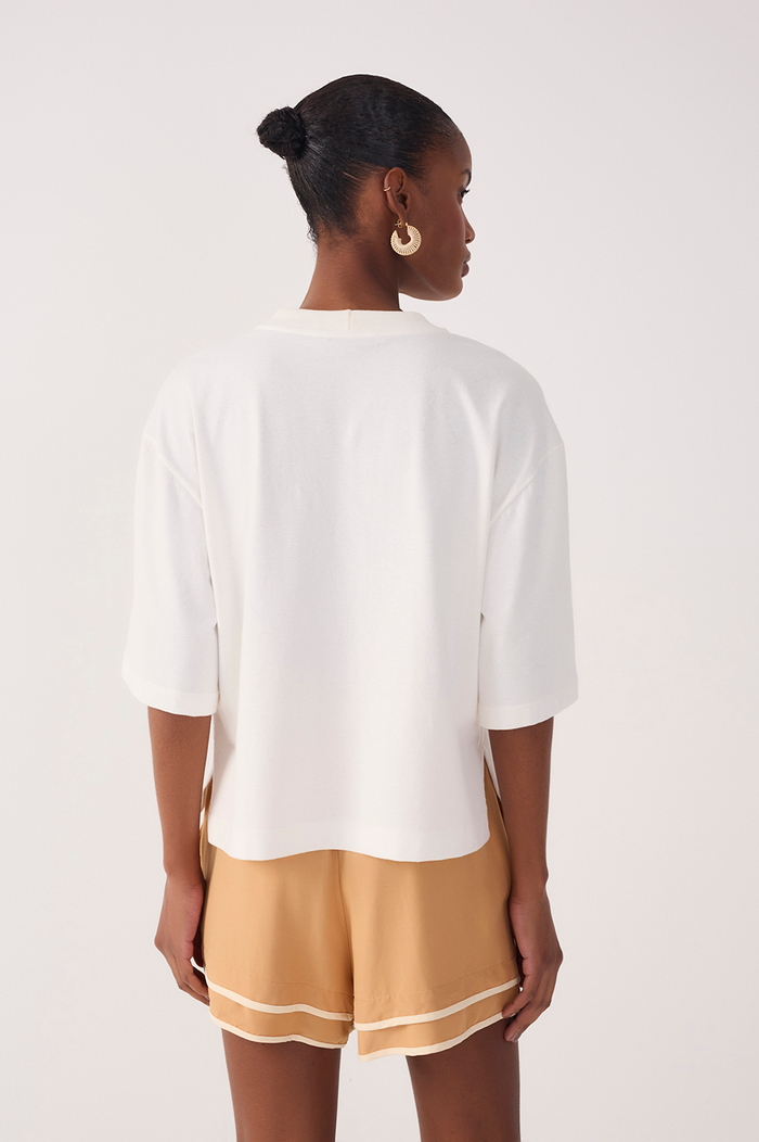 Off-White Embroidered Sun T-shirt_5