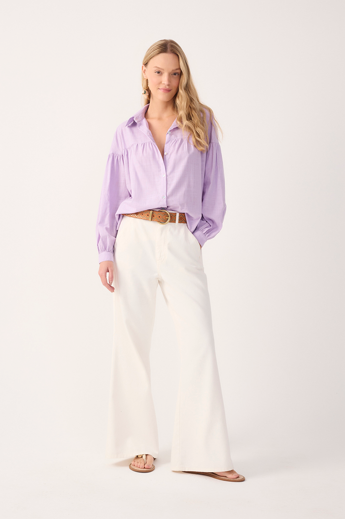 Off-White High-Rise Flared Twill Pants_2