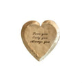 'Only You' Decorative Hammered Brass Heart Shaped Dish