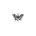 Oxidized Silver Butterfly Charm