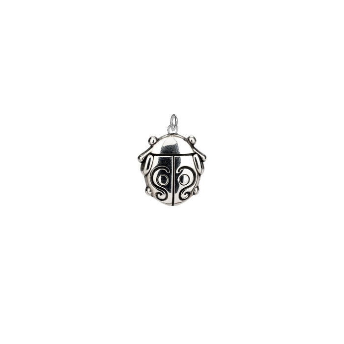 Oxidized Silver Ladybug Charm
