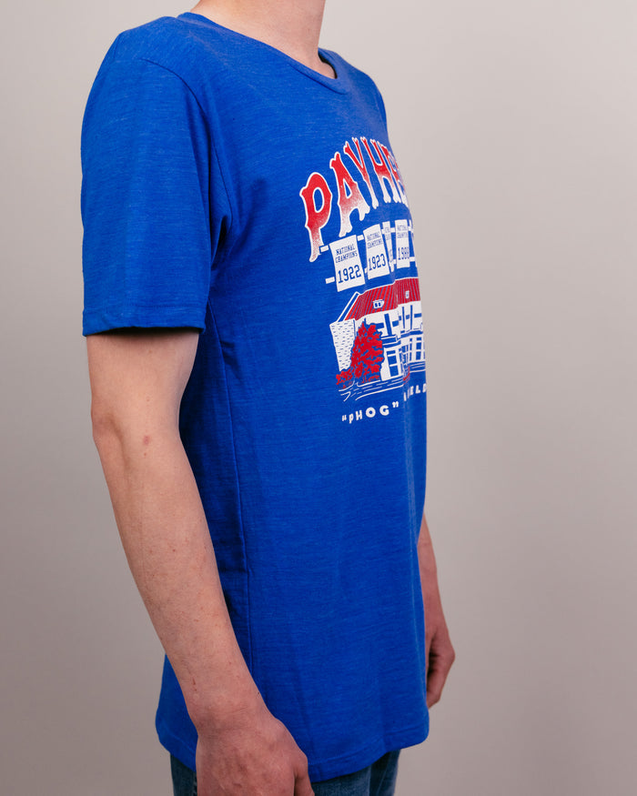 Royal Blue Kansas Jayhawks Pay Heed National Champions Vintage T-Shirt Side