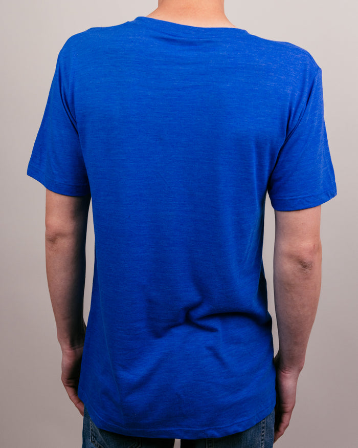 Royal Blue Kansas Jayhawks Pay Heed National Champions Vintage T-Shirt Back