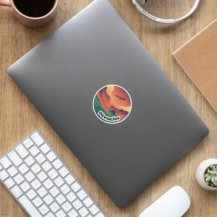 Pinnacles National Park Sticker | Pinnacles Round Sticker